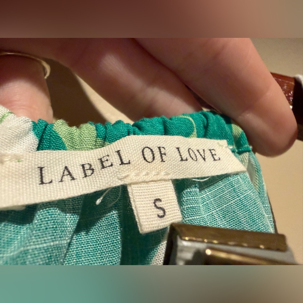 Label of Love Tropical Print Maxi Dress Green Size small - Picture 9 of 10